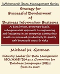 Cover: Strategy for Successful Development of Information Systems - Whitemarsh Information Systems Corporation