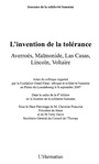 Cover: L'invention de la tolerance - averroes, maimonide, las casas - Harmattan