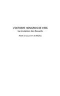 Cover: L'octobre hongrois de 1956 - la revolution des conseils - re - Harmattan
