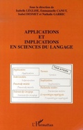 Cover: Applications et implications en sciences du langage - Editions L'Harmattan