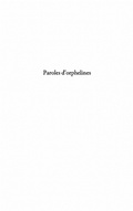 Cover: Paroles d'orphelines - Harmattan