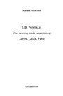 Cover: J.b. pontalis - une oeuvre, trois rencon - Harmattan