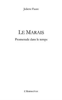 Enlarge image Cover: Le Marais - Harmattan