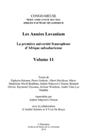 Cover: Les annees lovanium (tome 2) - la premiere universite franco - Harmattan