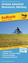 Cover: Publicpress Radkarte Friesland, Ammerland, Wesermarsch, Oldenburg 1:100.000 - freytag & berndt