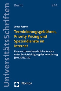 Abbildung von: Terminierungsgebühren, Priority Pricing und Spezialdienste im Internet - Nomos