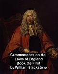 Cover: Commentary on the Laws of England. Book the First - Seltzer Books