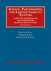 Enlarge image Cover: Agency, Partnerships, and Limited Liability Entities - West Academic Press