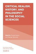 Cover: Critical Realism, History, and Philosophy in the Social Sciences - Emerald Publishing Limited