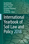 Abbildung von: International Yearbook of Soil Law and Policy 2018 - Springer