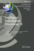 Cover: Intelligent Information Processing IX - Springer