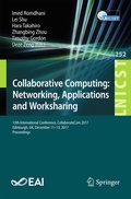 Cover: Collaborative Computing: Networking, Applications and Worksharing - Springer