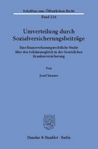 Abbildung von: Umverteilung durch Sozialversicherungsbeiträge - Duncker & Humblot