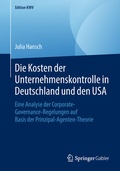 Cover: Die Kosten der Unternehmenskontrolle in Deutschland und den USA - Springer Gabler