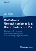 Cover: Die Kosten der Unternehmenskontrolle in Deutschland und den USA - Springer Gabler