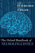 Cover: The Oxford Handbook of Neurolinguistics - Oxford University Press Inc
