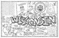 Enlarge image Cover: Wisconsin Symbols & Facts Funsheet - Pack of 30 - Gallopade International