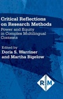 Cover: Critical Reflections on Research Methods - Multilingual Matters