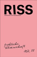 Cover: RISS - Zeitschrift f&uuml;r Psychoanalyse - TEXTEM VERLAG