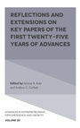 Cover: Reflections and Extensions on Key Papers of the First Twenty-Five Years of Advances - Emerald Publishing Limited