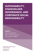 Cover: Sustainability, Stakeholder Governance, and Corporate Social Responsibility - Emerald Publishing Limited