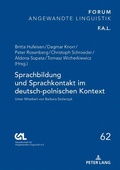 Cover: Sprachbildung und Sprachkontakt im deutsch-polnischen Kontext - Peter Lang Verlag