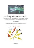 Cover: Anf&auml;nge des Denkens #2 - BoD - Books on Demand