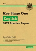 Cover: KS1 English SATS Practice Papers: Pack 2 (for end of year assessments) - Coordination Group Publications Ltd (CGP)