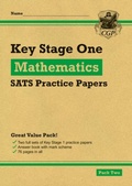 Cover: KS1 Maths SATS Practice Papers: Pack 2 (for end of year assessments) - Coordination Group Publications Ltd (CGP)