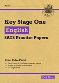 Cover: KS1 English SATS Practice Papers: Pack 3 (for the 2023 tests) - Coordination Group Publications Ltd (CGP)