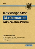Cover: KS1 Maths SATS Practice Papers: Pack 1 (for end of year assessments) - Coordination Group Publications Ltd (CGP)