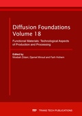 Cover: Diffusion Foundations Vol. 18 - Trans Tech Publications Ltd