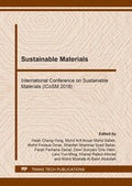 Cover: Sustainable Materials - Trans Tech Publications Ltd