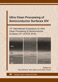 Enlarge image Cover: Ultra Clean Processing of Semiconductor Surfaces XIV - Trans Tech Publications Ltd