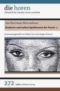 Cover: Das Wort beim Wort nehmen - Wallstein