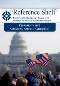 Abbildung von: Representative American Speeches, 2018-2019 - H.W. Wilson Publishing Co.