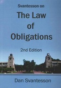 Enlarge image Cover: Svantesson on the Law of Obligations - Scribblers Publishing