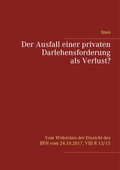Cover: Der Ausfall einer privaten Darlehensforderung als Verlust? - Books on Demand