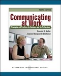 Cover: Communicating at Work: Principles and Practices for Business and the Professions - McGraw Hill Higher Education