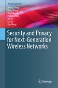 Cover: Security and Privacy for Next-Generation Wireless Networks - Springer