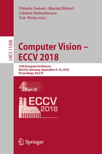 Enlarge image Cover: Computer Vision - ECCV 2018 - Springer