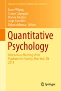 Cover: Quantitative Psychology - Springer