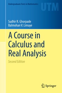 Abbildung von: A Course in Calculus and Real Analysis - Springer