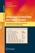 Cover: Symposium on Real-Time and Hybrid Systems - Springer