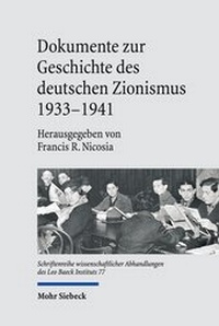 Bild: Dokumente zur Geschichte des deutschen Zionismus 1933-1941 - Mohr Siebeck