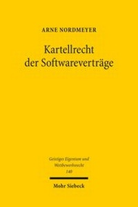 Abbildung von: Kartellrecht der Softwarevertraege - Mohr Siebeck