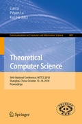 Cover: Theoretical Computer Science - Springer