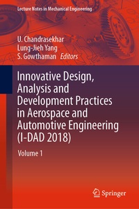 Abbildung von: Innovative Design, Analysis and Development Practices in Aerospace and Automotive Engineering (I-DAD 2018) - Springer