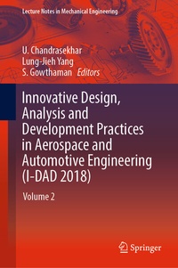 Abbildung von: Innovative Design, Analysis and Development Practices in Aerospace and Automotive Engineering (I-DAD 2018) - Springer