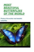 Cover: Most Beautiful Butterflies of the World - Blurb